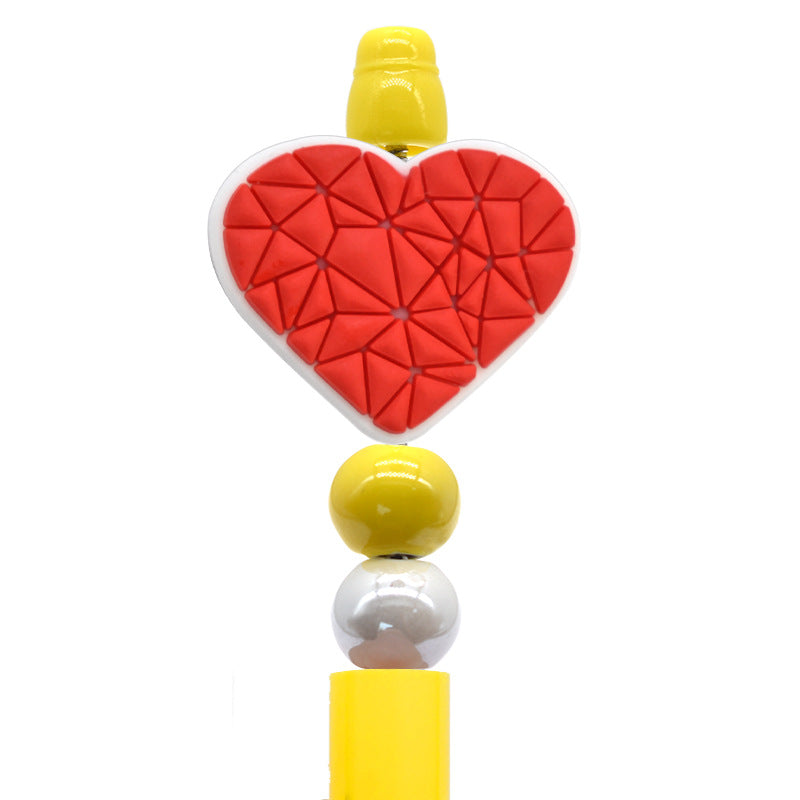 Wholesale Random100pcs/pack DIY color love ballpoint pen handmade beaded